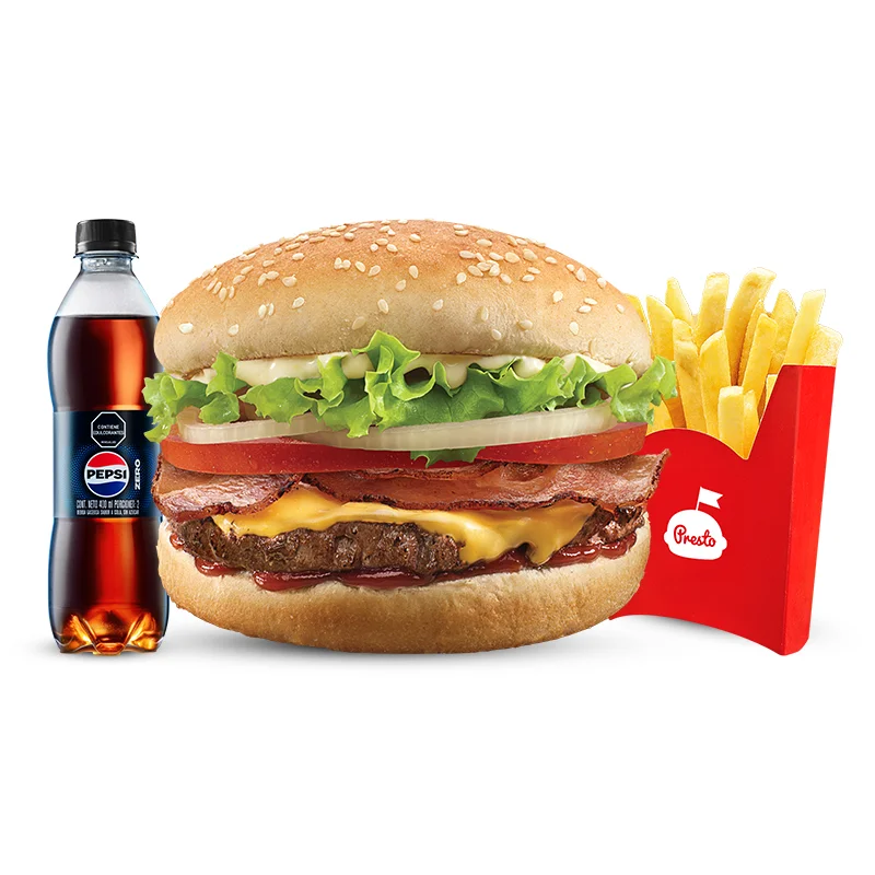 Combo súper con queso y tocineta